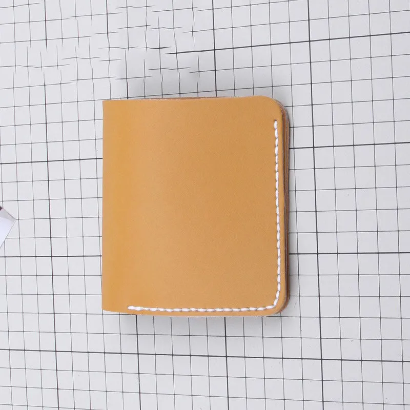Womens Leather Small Wallet Kit DIY Black Leather Slim Wallets Kit DIY Eco Leather Project DIY Leather Kit