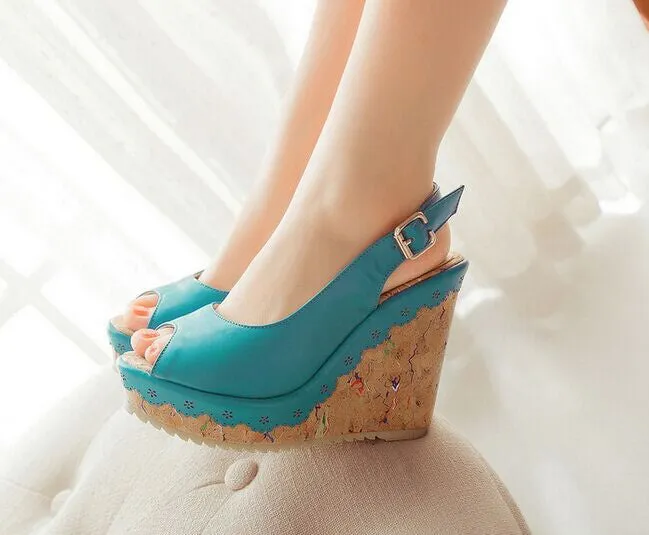 Women's Slingbacks Platform Wedges Sandals