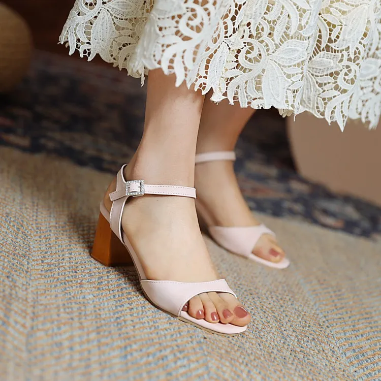 Women's's Rhinestone Block Heels Sandals Women's's Heels