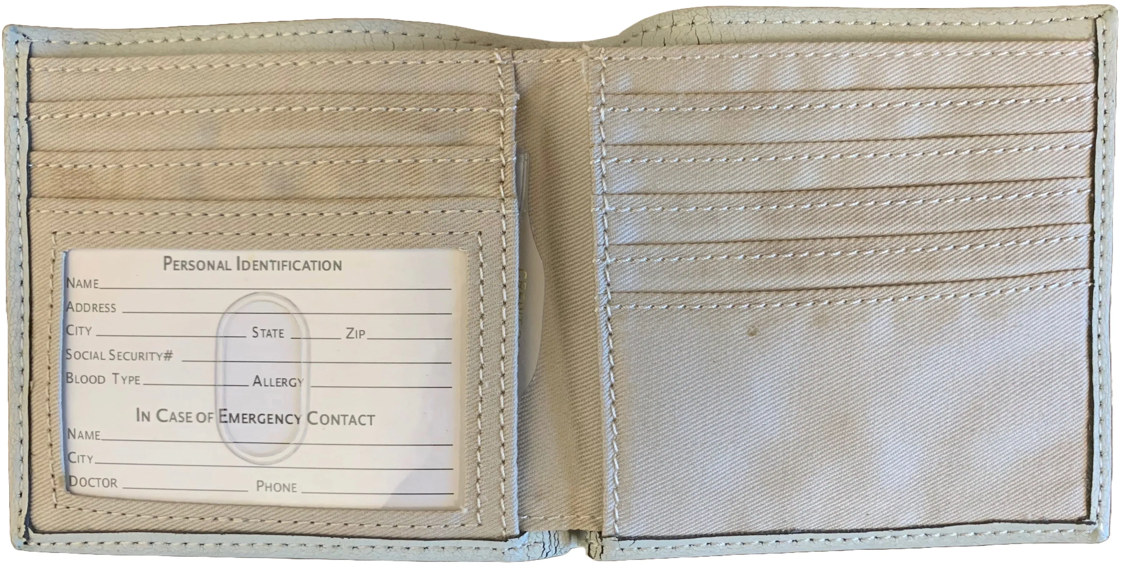 WS-802 Cracked Vintage Studded Wallet