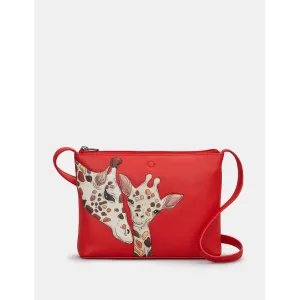 Yoshi Mothers Pride Parker Red Leather Cross Body Bag