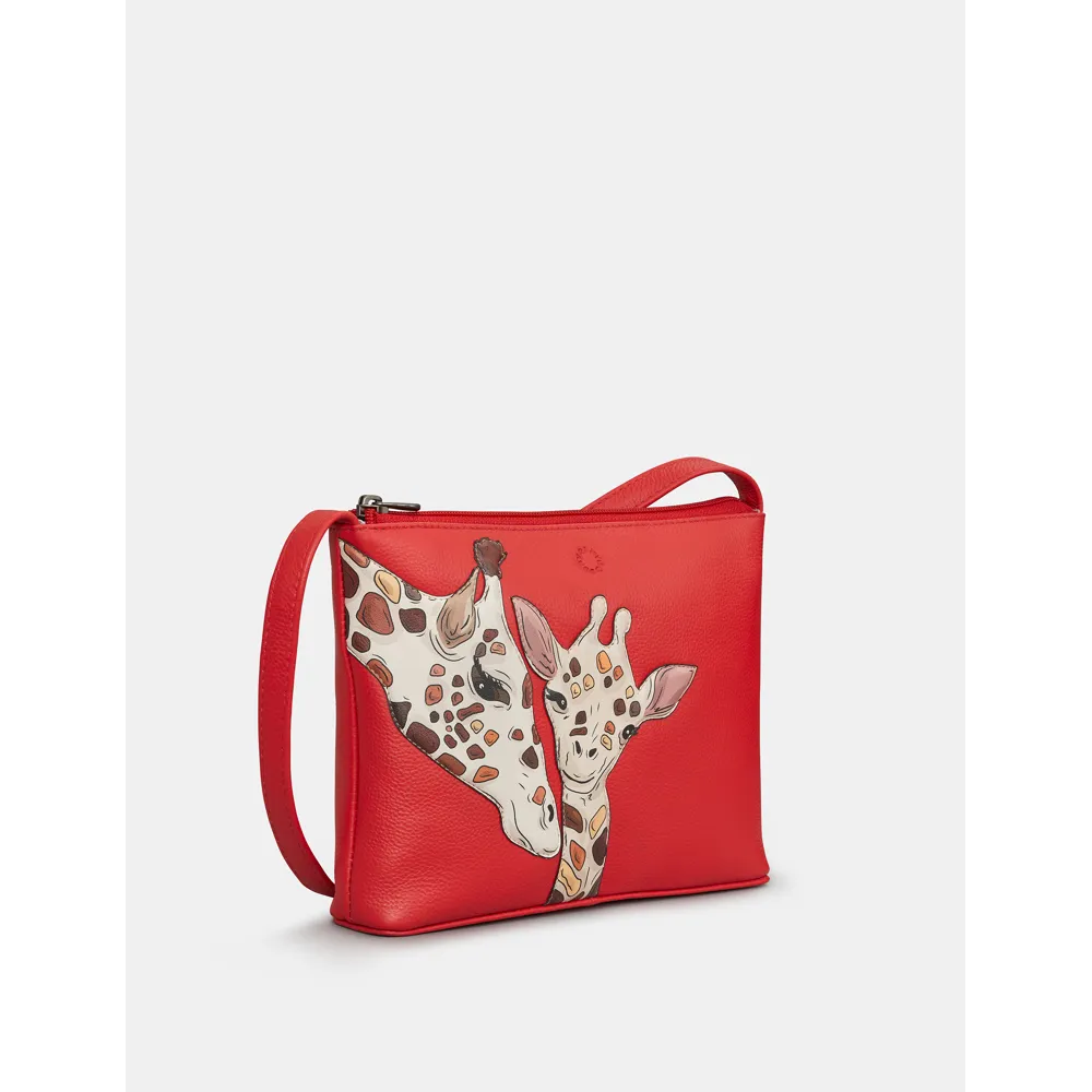 Yoshi Mothers Pride Parker Red Leather Cross Body Bag