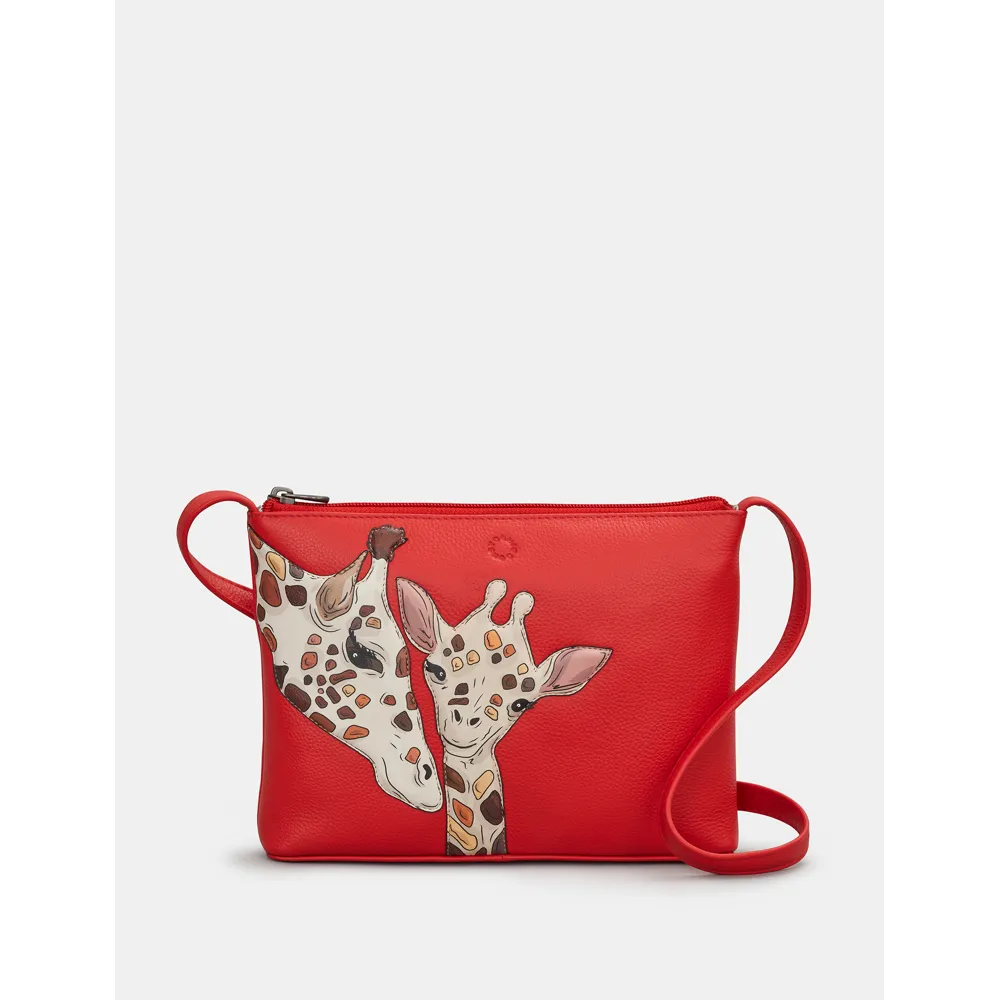 Yoshi Mothers Pride Parker Red Leather Cross Body Bag