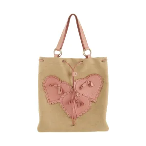 YSL Beige Heart Tote