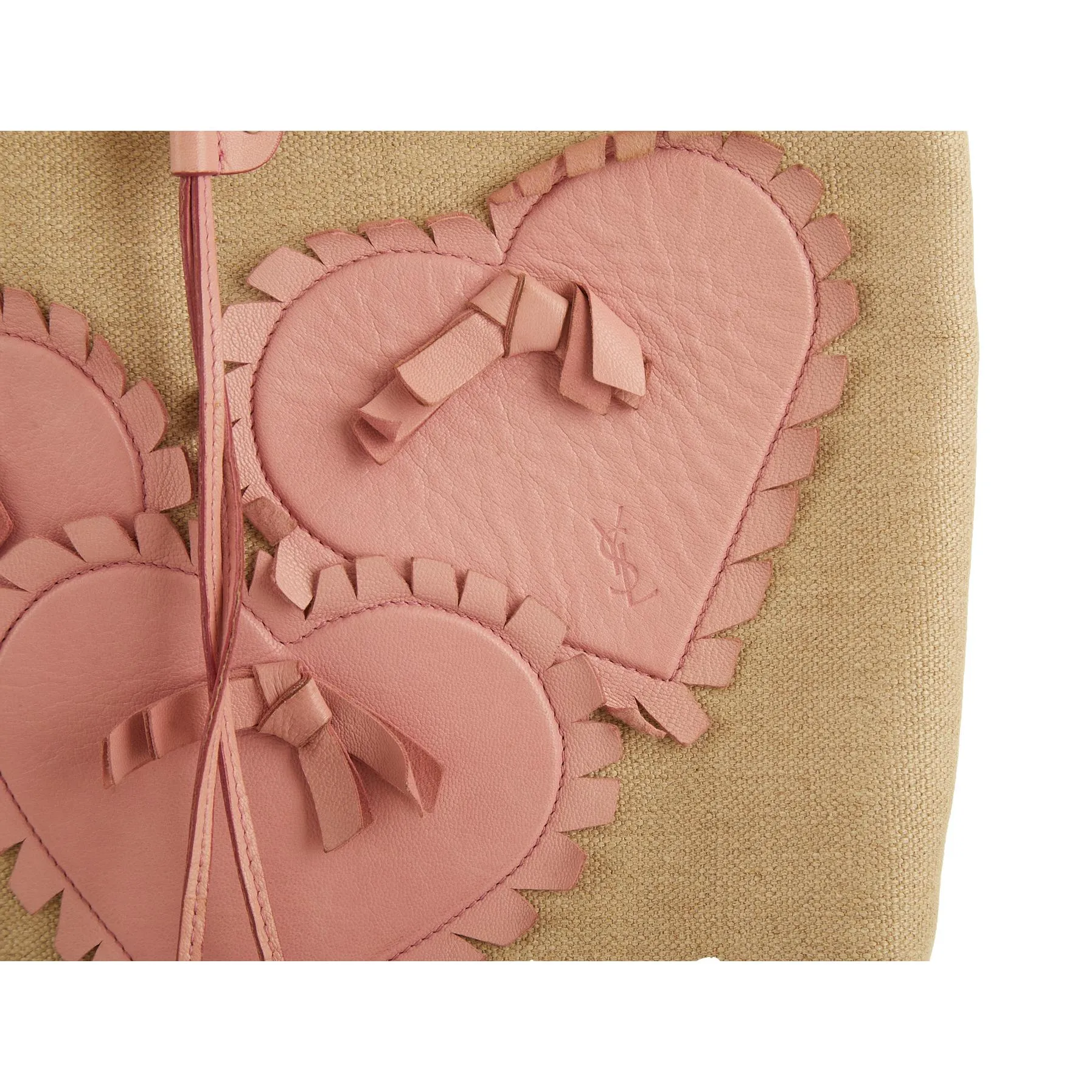 YSL Beige Heart Tote
