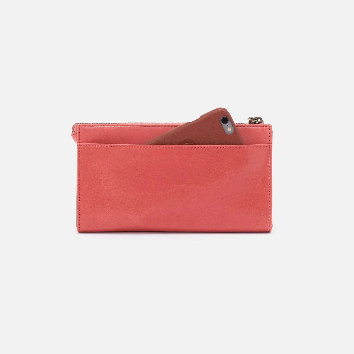 Zenith Wristlet in Polished Leather