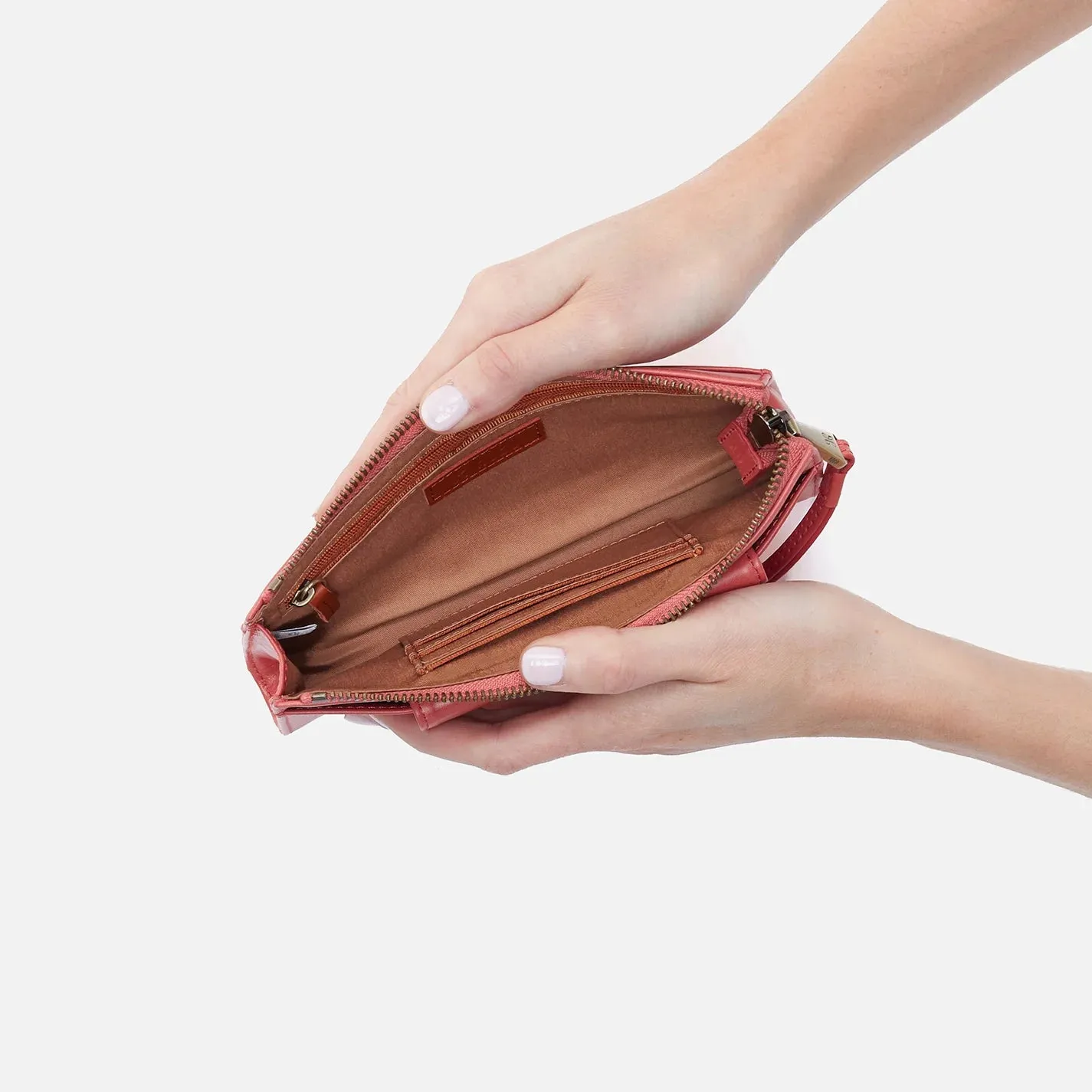 Zenith Wristlet in Polished Leather