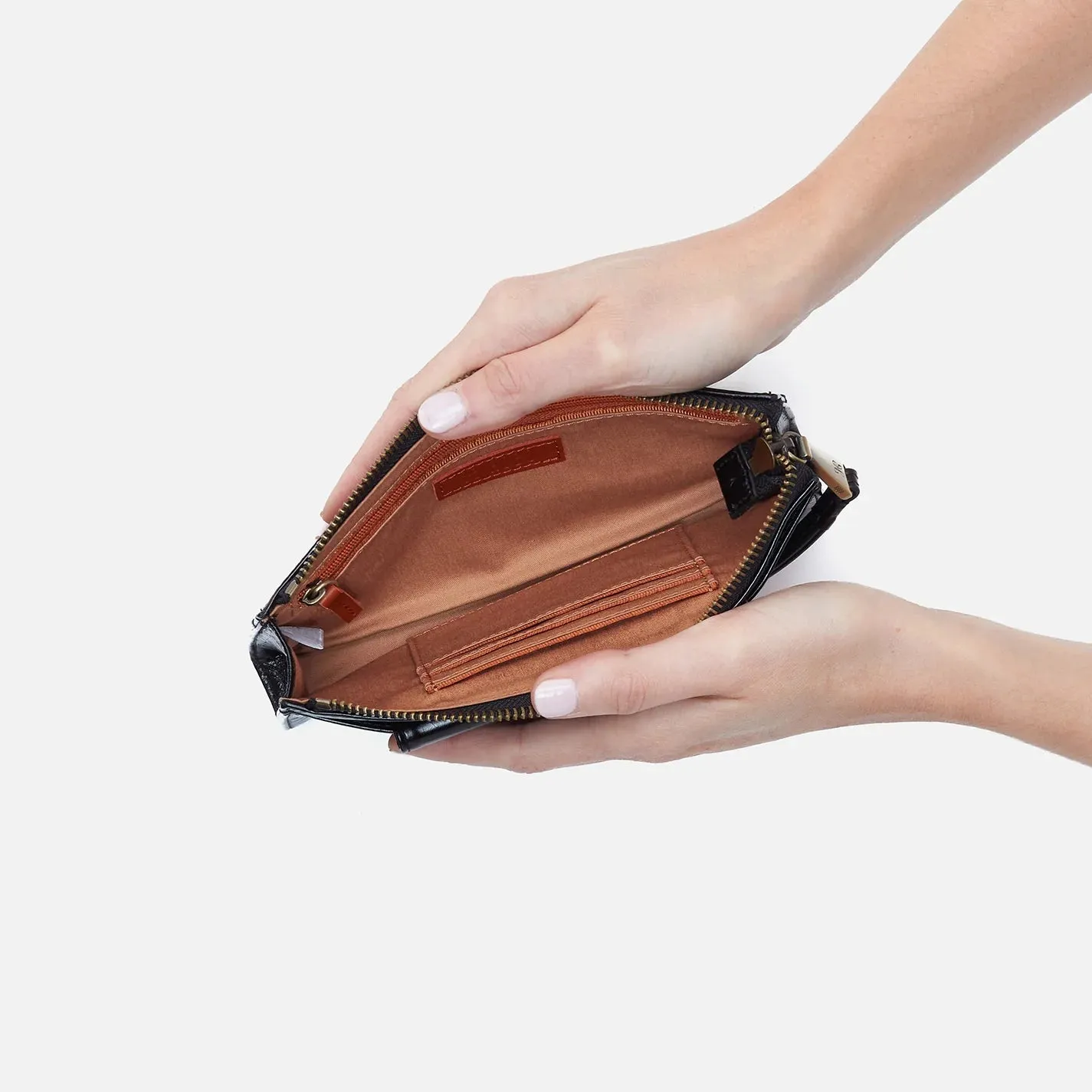 Zenith Wristlet in Polished Leather