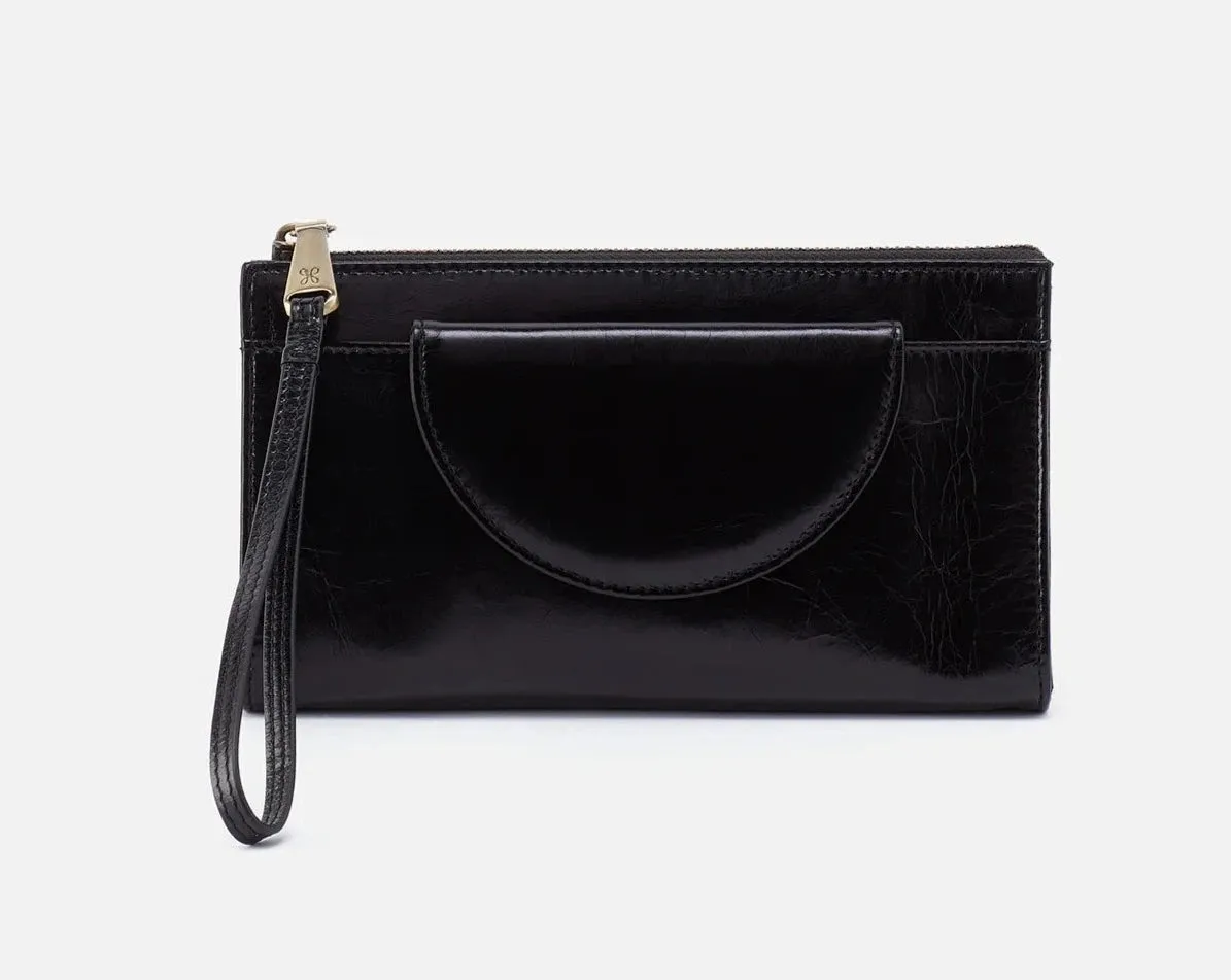Zenith Wristlet in Polished Leather