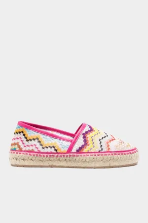 Zig-Zag Flats Espadrilles in Multicolor