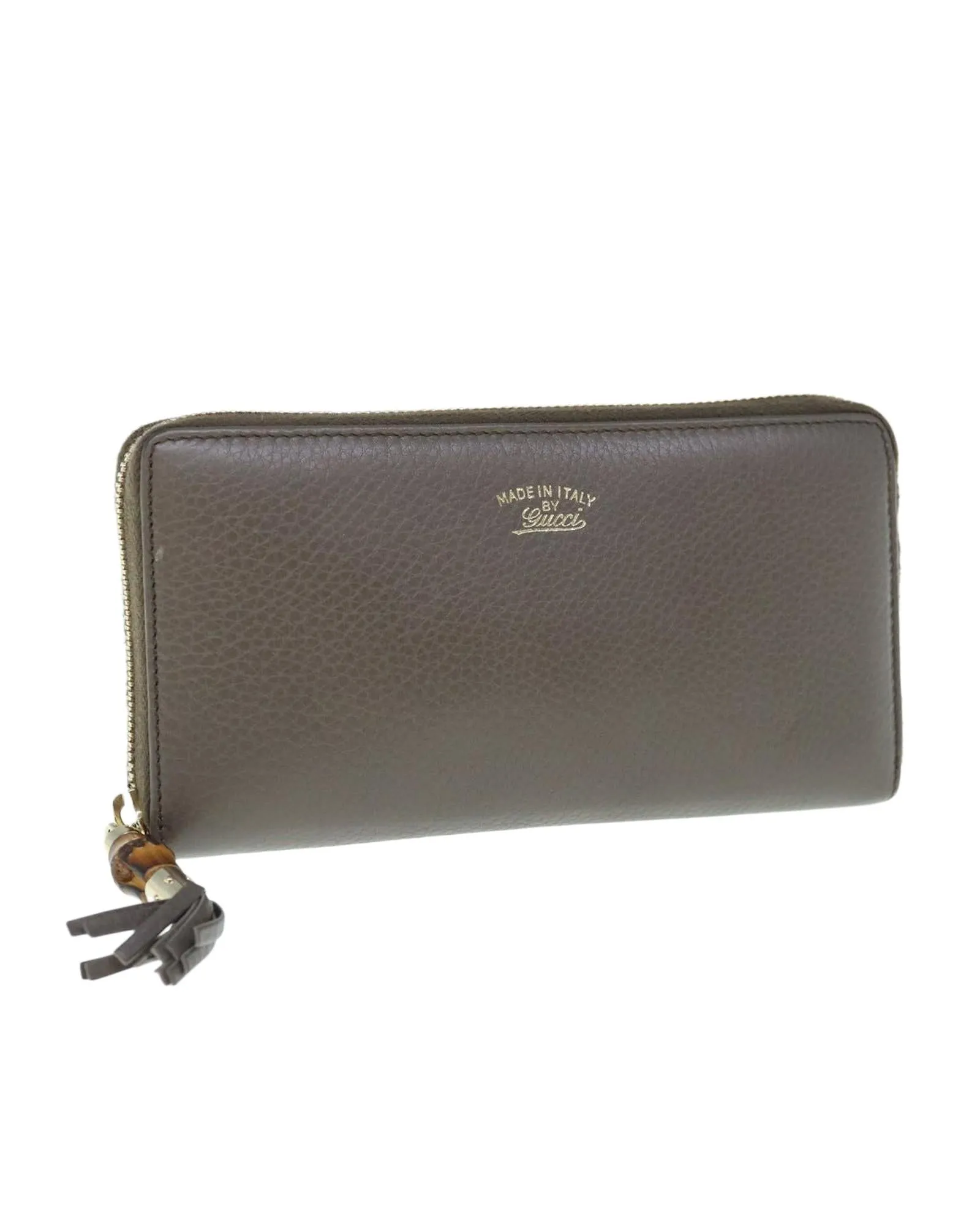 Zip Around Wallet Pebbled Leather