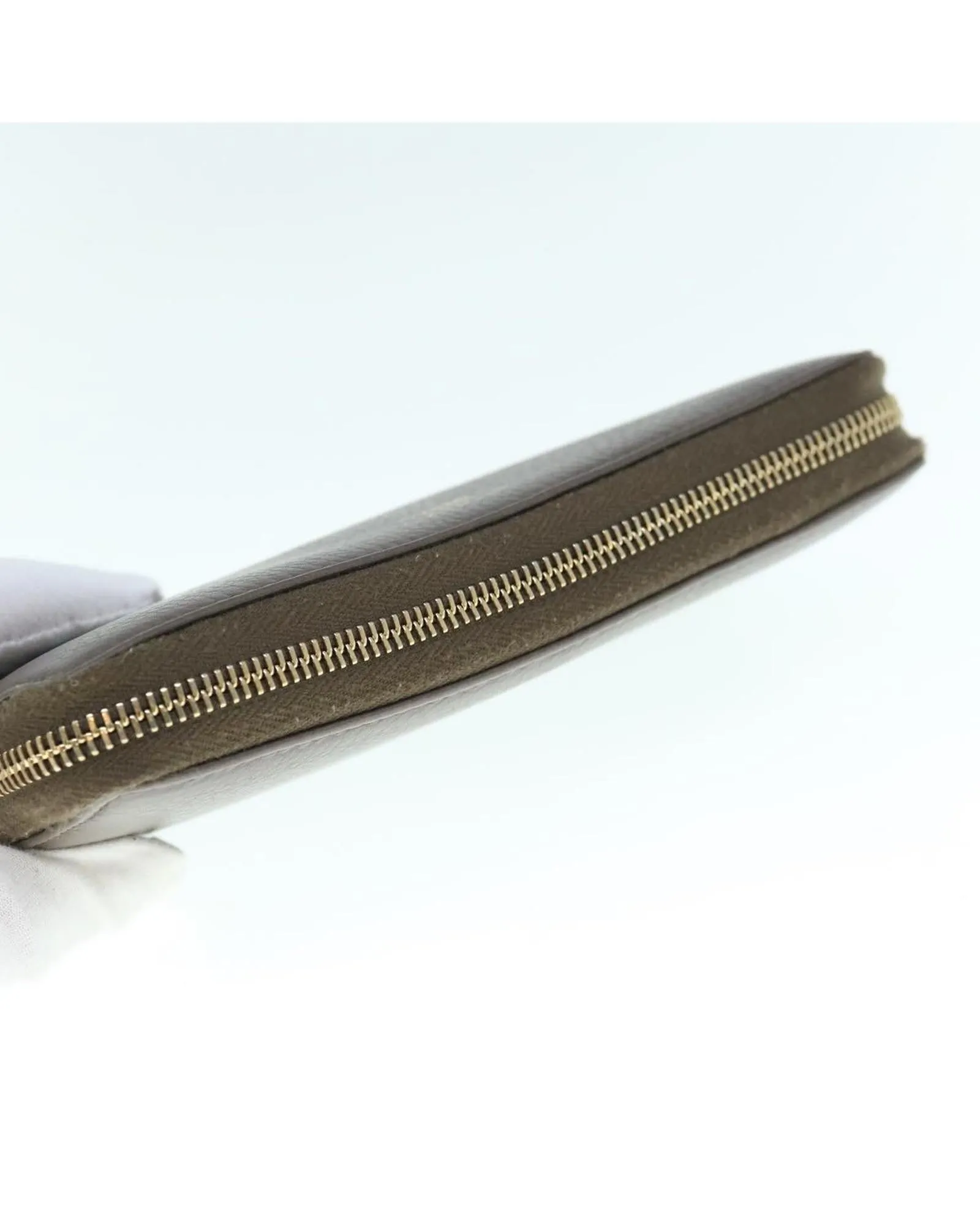 Zip Around Wallet Pebbled Leather