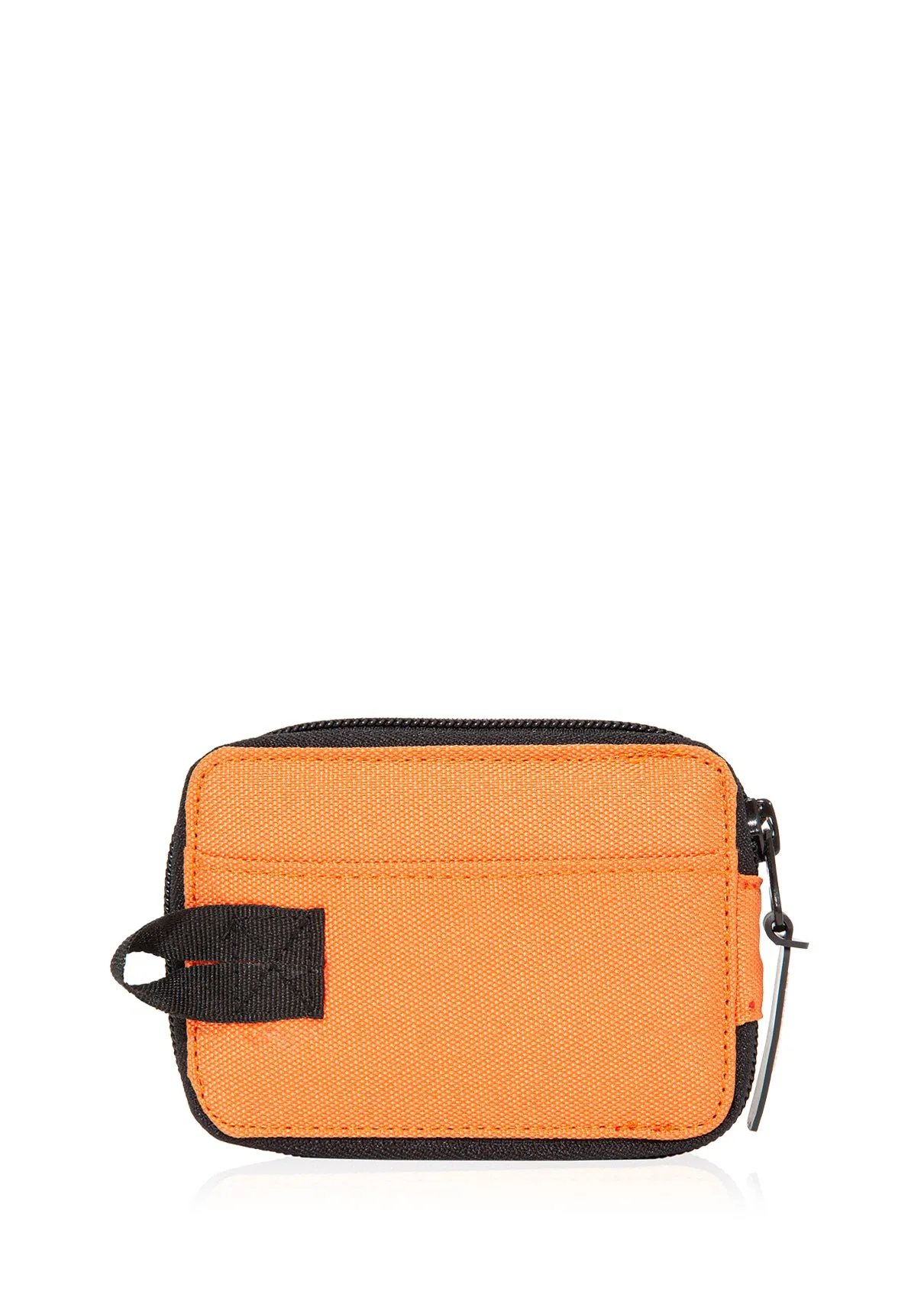 Zip Detailed Orange Wallet